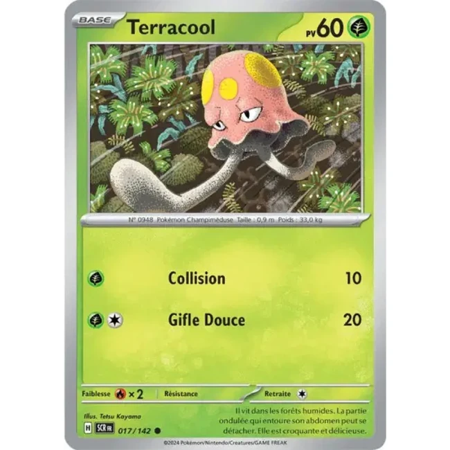 Carte Pokémon Terracool 17/142 - EV7 - Couronne Stellaire