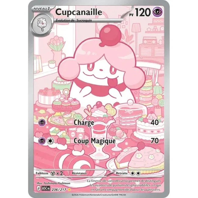 Carte Pokémon Cupcanaille 236/217 - ME02.5  Héros Transcendants