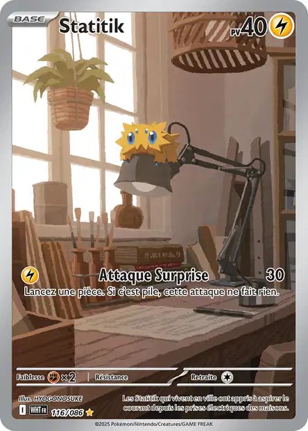Carte Pokémon Statitik 116/86 - EV10.5 Flamme Blanche