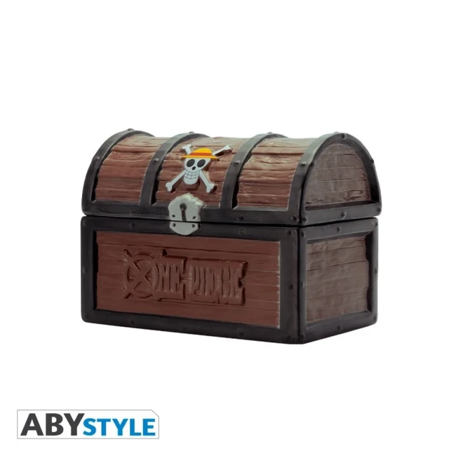 Boîte à cookies One Piece en forme de coffre au trésor