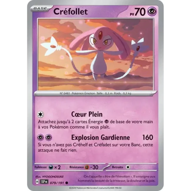 Carte Pokémon Créfollet 79/191 - EV8 Étincelles Déferlantes