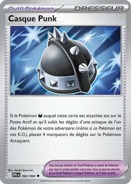 Carte Pokémon Casque Punk 92/94 - ME02 Flammes Fantasmagoriques
