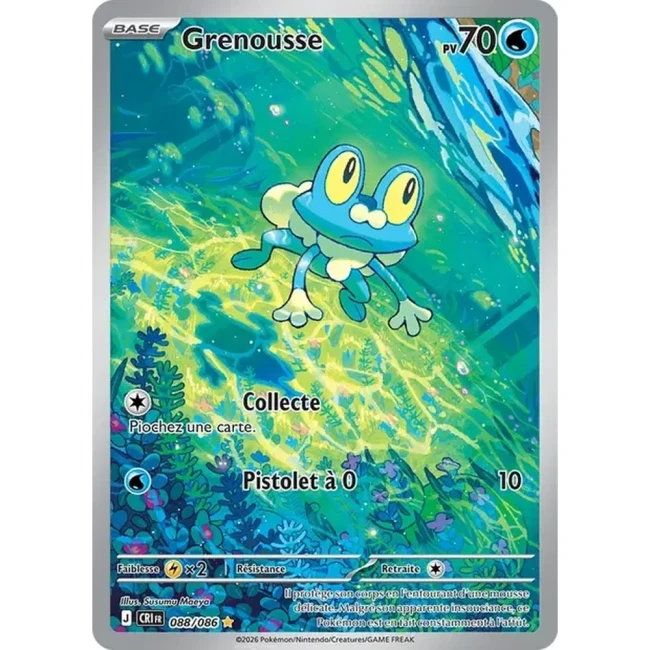 Carte Pokémon Grenousse 88/086 - ME04 Chaos Ascendant