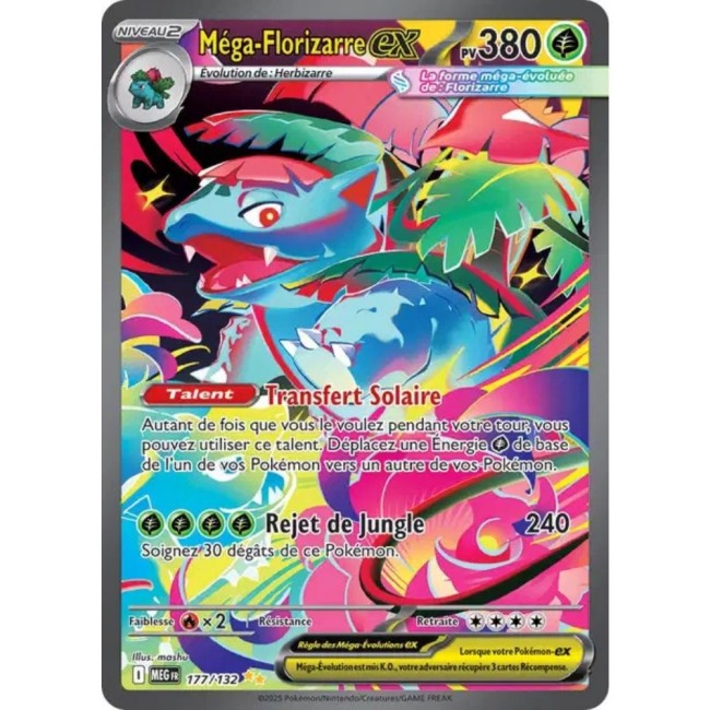 Carte Pokémon Méga-Florizarre ex 177/132 - ME1 Méga évolution
