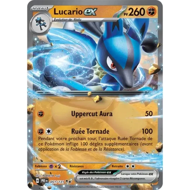 Carte Pokémon Lucario ex 51/131 - EV8.5 Evolutions Prismatiques