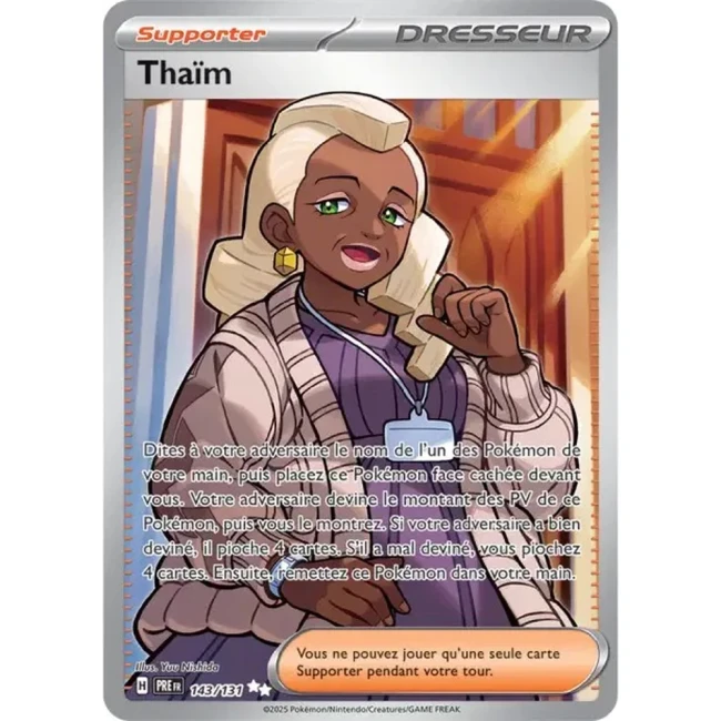 Carte Pokémon Thaïm 143/131 - EV8.5 Evolutions Prismatiques
