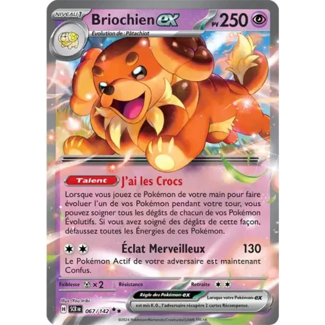Carte Pokémon Briochien ex 67/142 - EV7 - Couronne Stellaire
