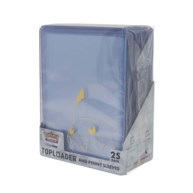 Pack de 25 toploaders Pokémon Pikachu Ultra Pro avec penny sleeves