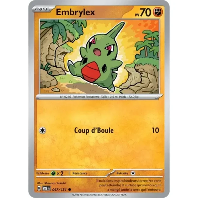 Carte Pokémon Embrylex 47/131 - EV8.5 Evolutions Prismatiques