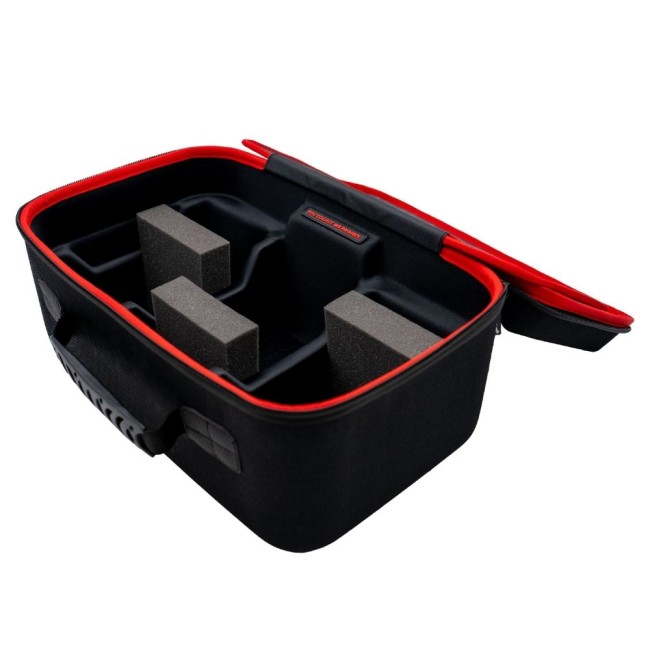 Intérieur mallette Ultra Pro 75+ cartes gradées avec mousse rouge