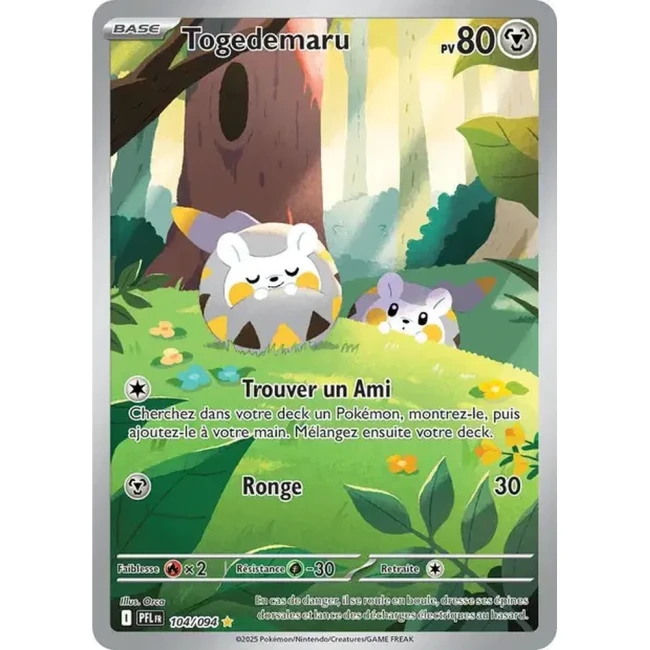 Carte Pokémon Togedemaru 104/94 - ME02 Flammes Fantasmagoriques