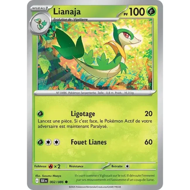 Carte Pokémon Lianaja 2/86 - EV10.5 Foudre Noire