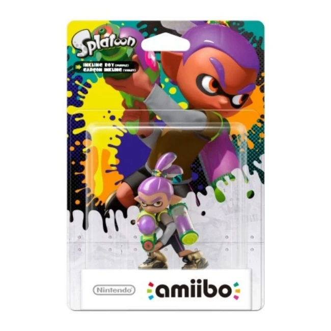 Amiibo Inkling Boy – Splatoon – Figurine Nintendo Switch officielle Amiibo Inkling Boy Violet – Splatoon Collection Nintendo