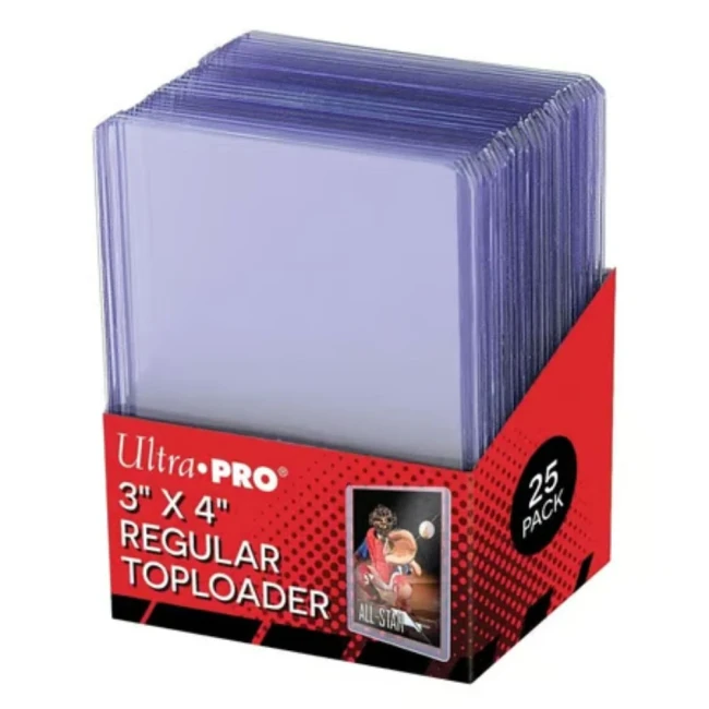 Ultra Pro - Toploader Transparent Regular Ultra Clear par 25 (3 × 4 pouces)