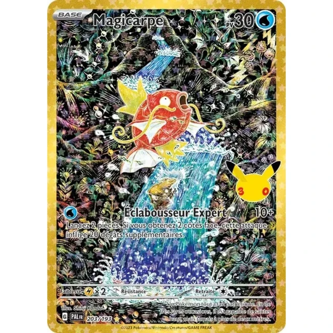 Carte Pokémon Magicarpe 203/193 – 30e Anniversaire FR – Collection Classique