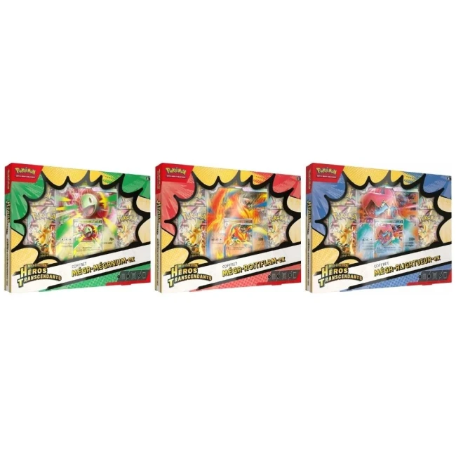 Pokémon JCC : Coffret ex Méga-Évolution - ME2.5 Héros Transcendants (1x coffret aléatoire) - FR