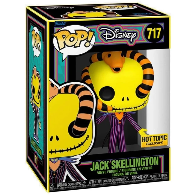 Disney - Figurine Funko POP N°717 - Jack Skellington - Black Light