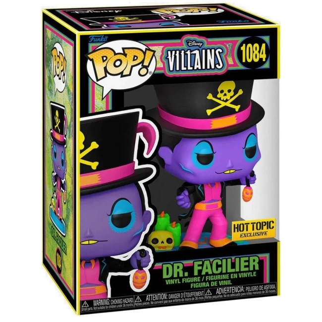 Disney - Figurine Funko POP N°1084 - Dr Facilier - Black Light