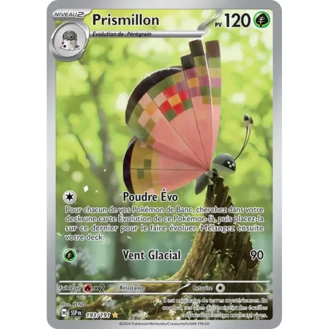 Carte Pokémon Prismillon 193/191 - EV8 Étincelles Déferlantes