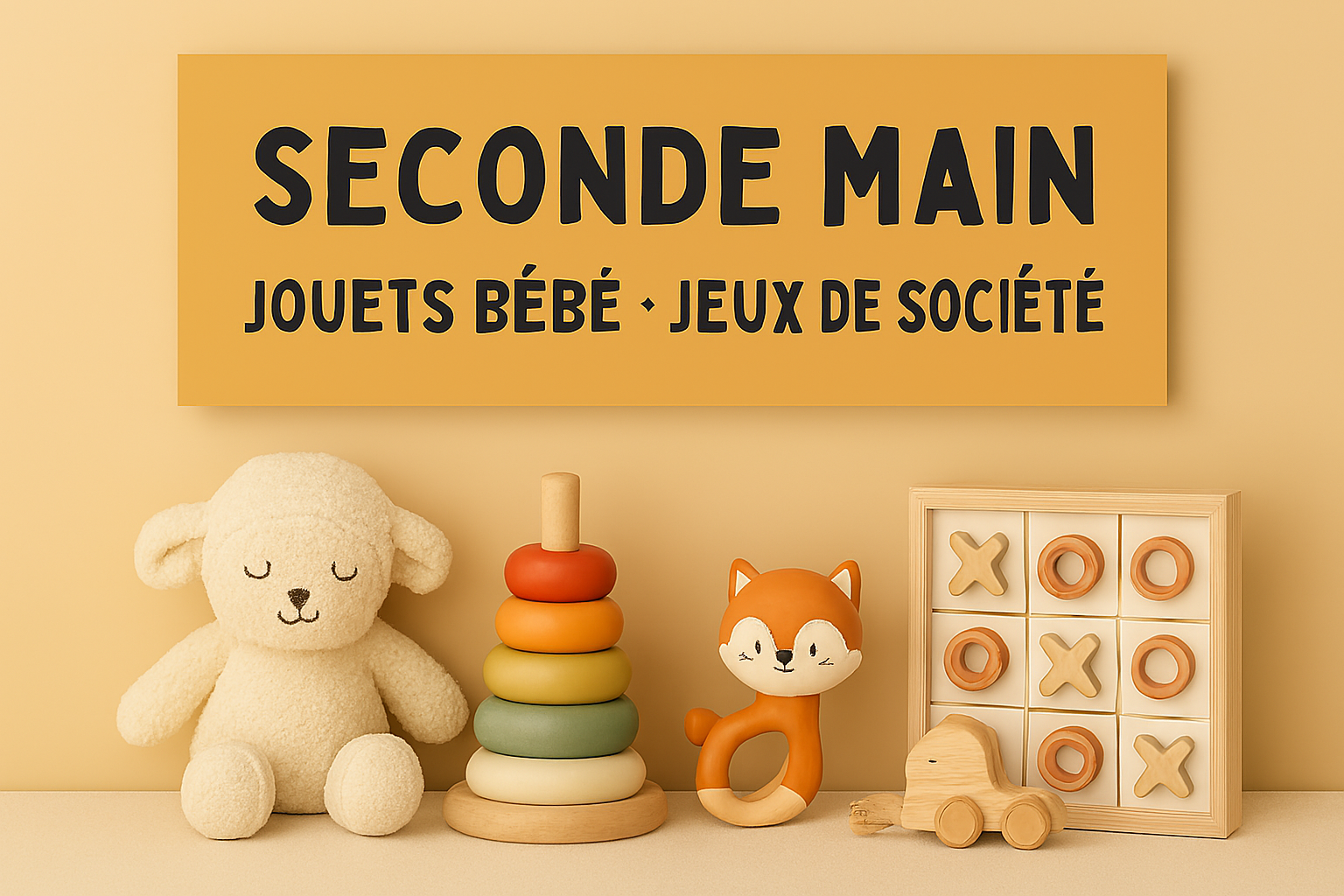 Jouet de seconde main bébé tour empilable, jeux éducatifs, renard,  jeux de société
