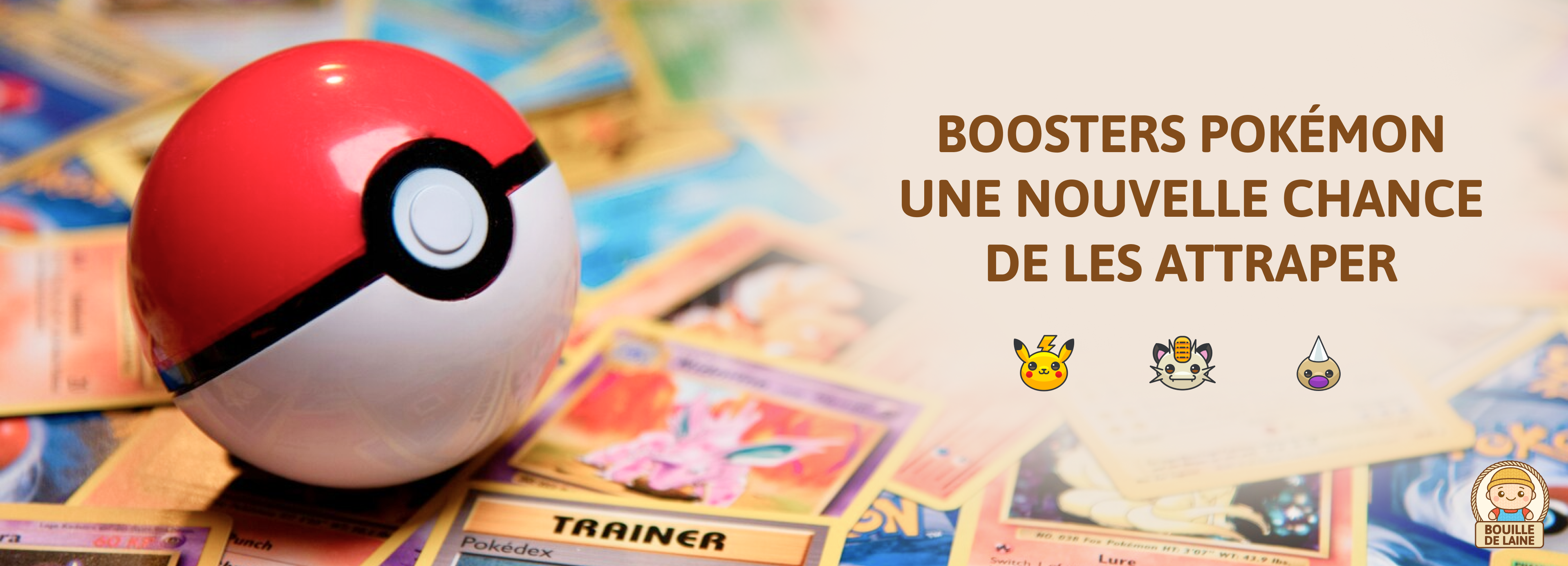 Cartes Pokémon neuves avec Poké Ball – univers coloré et ludique