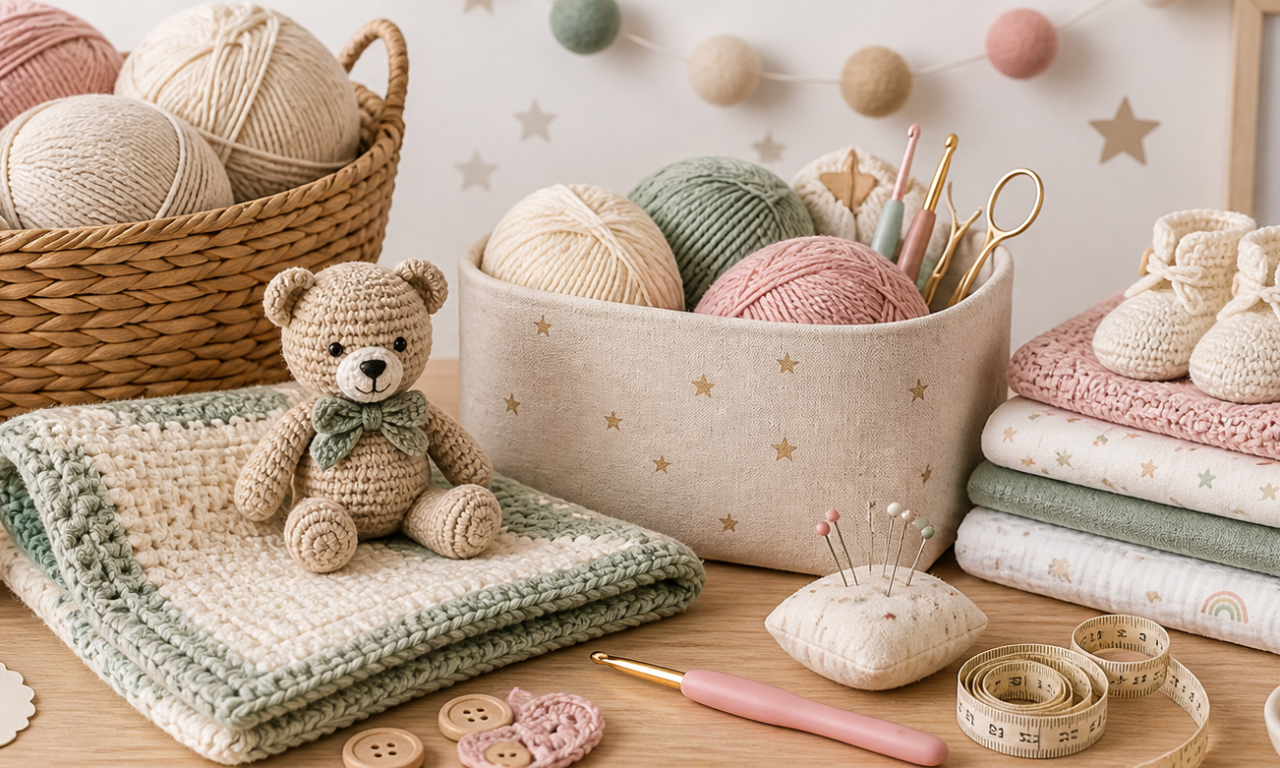 Univers crochet et couture bébé – laine, linge et créations artisanales