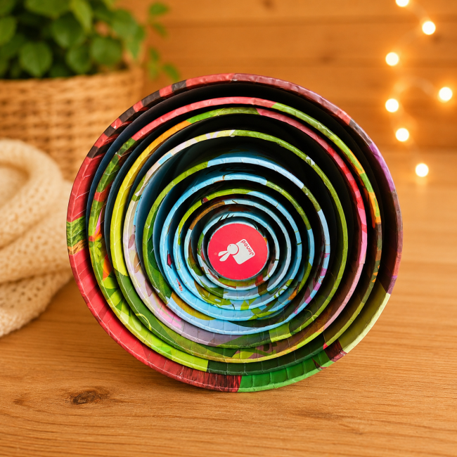 Jeu de boîtes à empiler Janod multicolore pour enfant