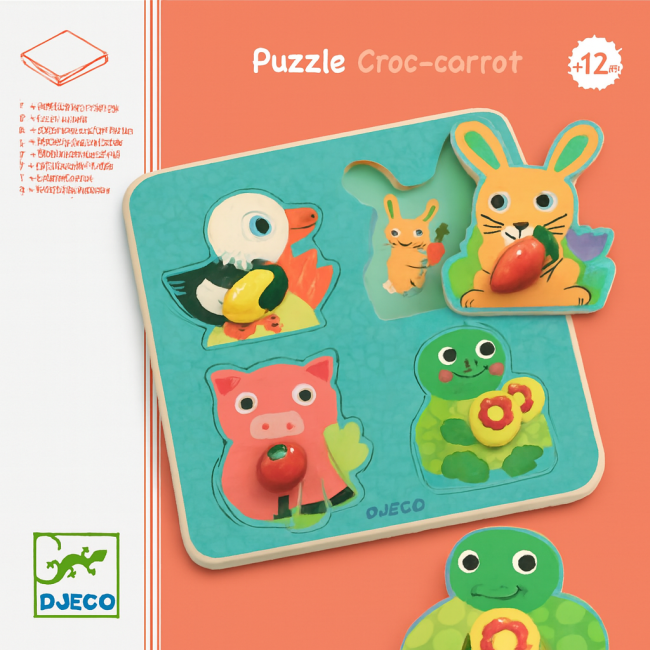 Boîtes DJECO Croc-carrot – jouet seconde main avec coins réparés