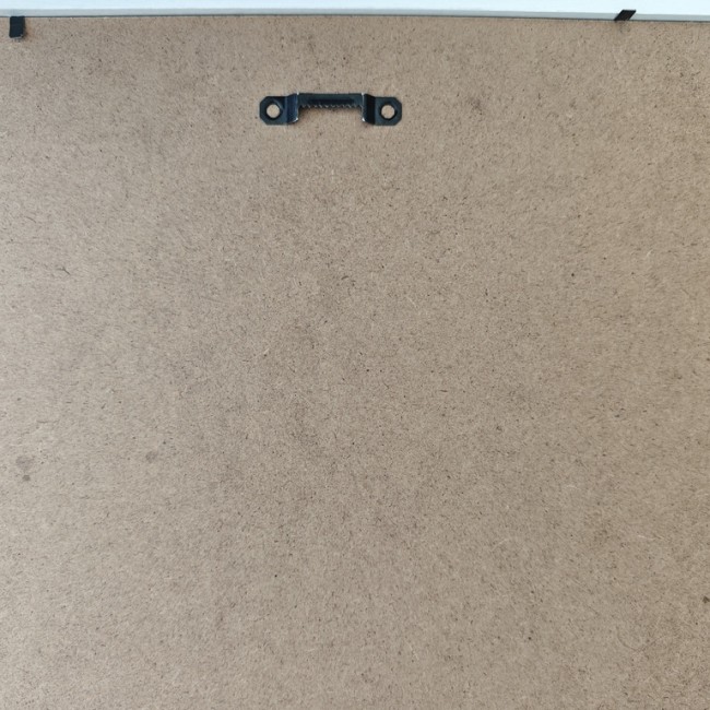Arrière du tableau brodé panda avec système d'accrochage