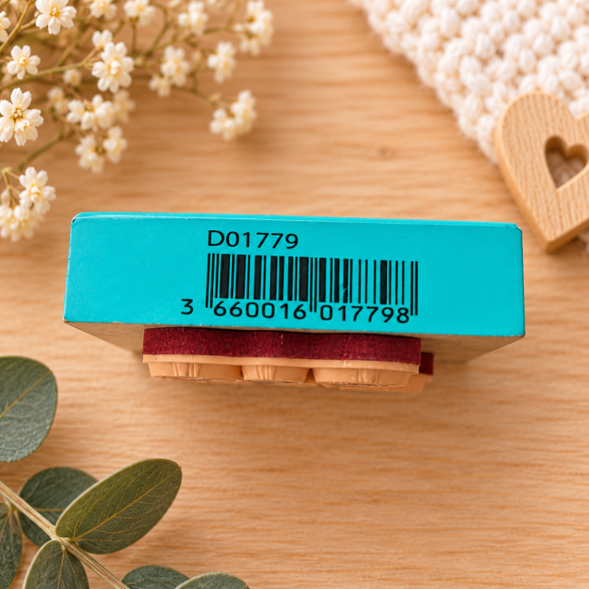 Tampon Aladine D01779 avec référence et code-barre