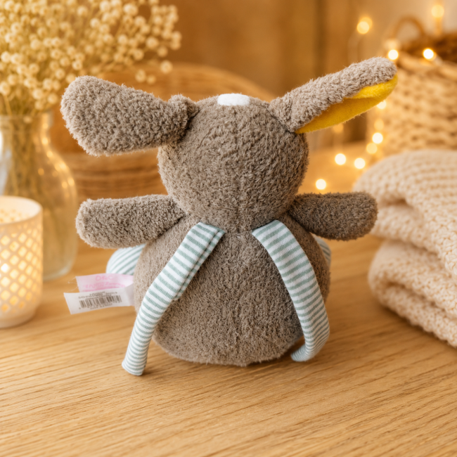 Dos de la boîte à musique lapin Doudou et Compagnie de seconde main