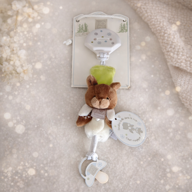 Attache-sucette Histoire d’Ours avec doudou montagnard, 23 cm, neuf seconde main