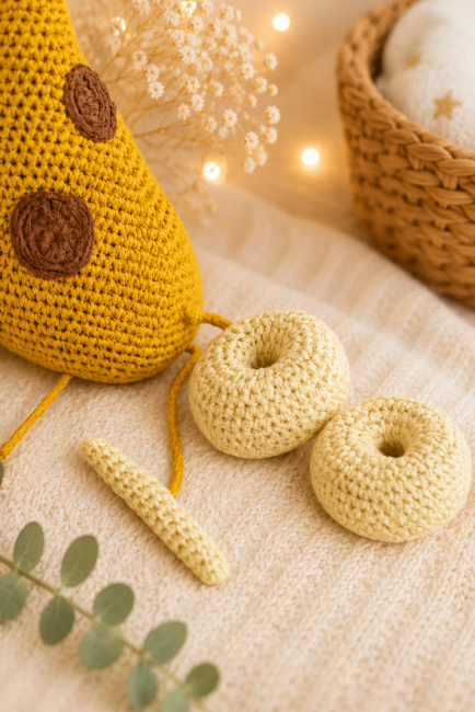 Anneaux d’éveil au crochet pour bébé – accessoires sensoriels artisanaux Anneaux sensoriels au crochet faits main pour bébé avec décoration naturelle et chaleureuse