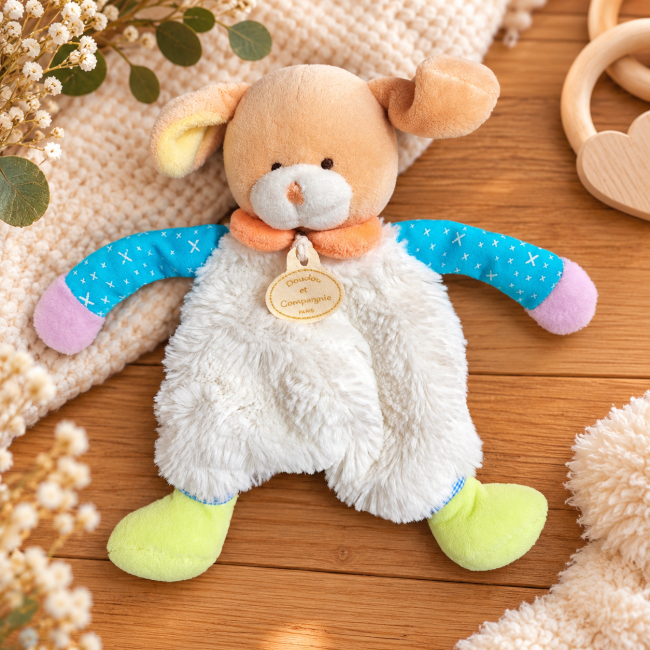 Doudou Doudou et Compagnie – vue de face Doudou Doudou et Compagnie coloré seconde main pour bébé