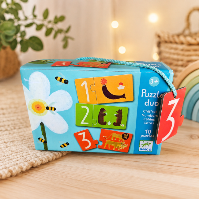 Puzzle Duo Chiffres DJECO d'occasion complet en très bon état