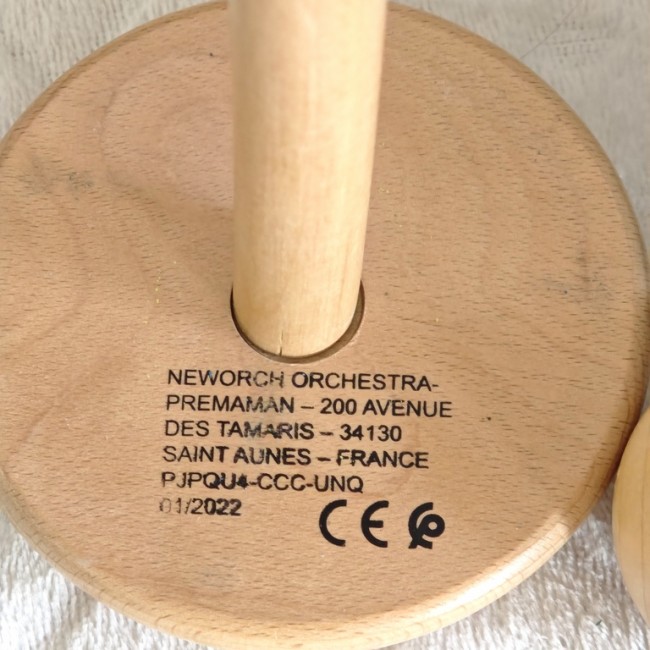 Base en bois du jouet avec marquages CE et fabricant