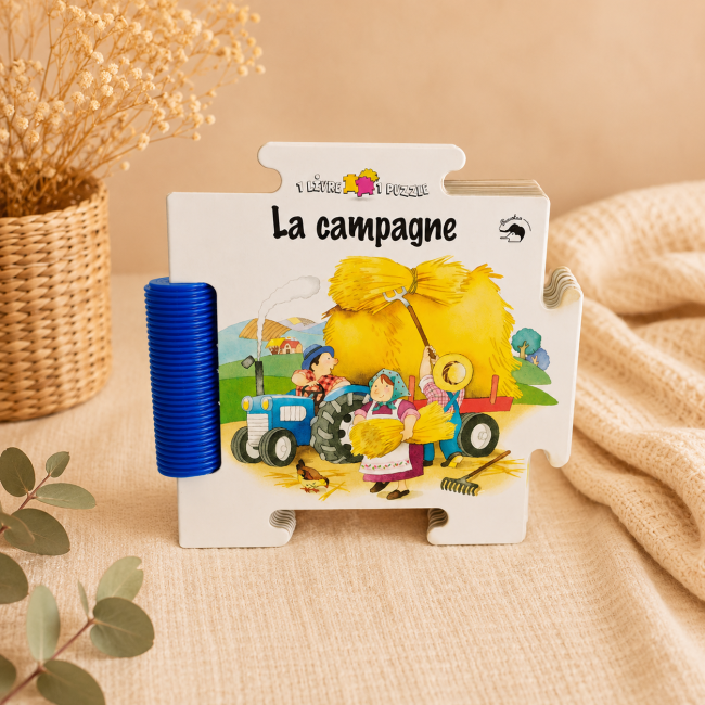 Livre puzzle La campagne – Livre cartonné de seconde main Livre puzzle La campagne de seconde main pour enfant dès 3 ans