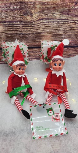 Mini Plateau De Noël "Rencontre Avec Le Père Noël" - Décoration Et Service, Mélamine Brillante, 20,5 X 13,5 Cm