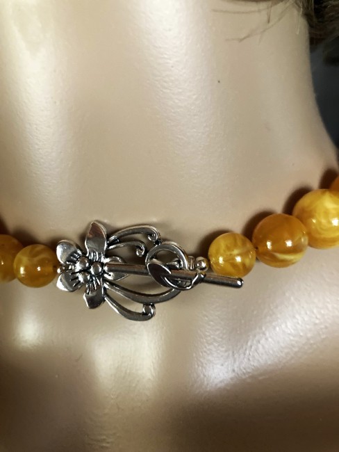 Ambre jaune miel superbe collier/sautoir 61 cm base très grosses perles 25/20mm et perles de 12mm bijou femme, bracelet ambre, boucles oreilles ambre, collier ambre, Ambre bijoux marie c