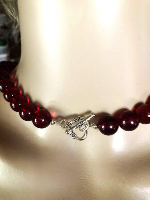 Ambre brun rouge collier 54 cm perles de 16mm et perles de 12mm bijou femme, collier femme, bracelet , boucles oreilles,  Ambre Bijoux marie c