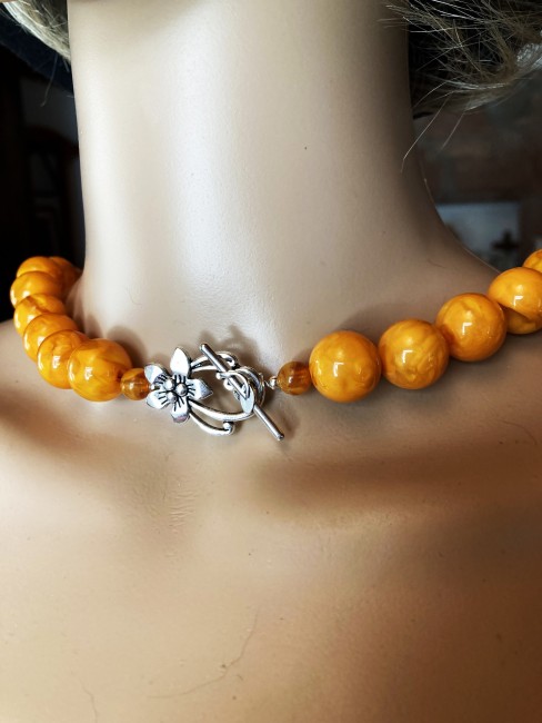 Ambre miel superbe collier/sautoir 63 cm très grosses perles bijou femme. Collier ambre, collier femme, bracelet ambre, boucles oreilles, Ambre bijoux marie c