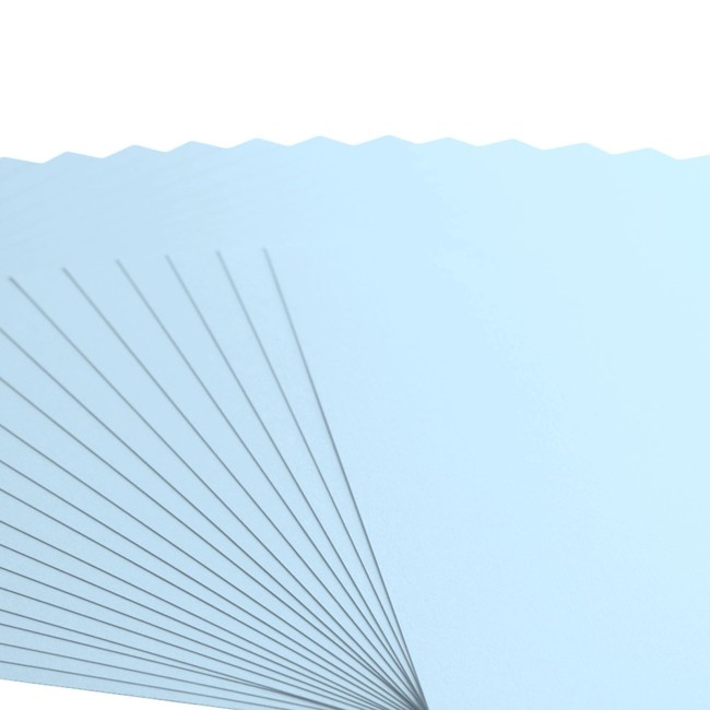 Éventail de feuilles de cardstock lisse Florence 30x30 Glacier 046