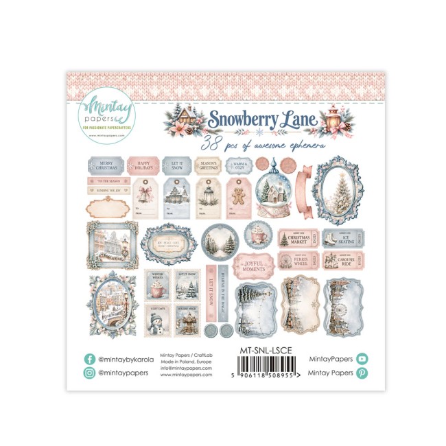 Mintay Papers Snowberry Lane ephemera MT-SNL-LSCE vue 2