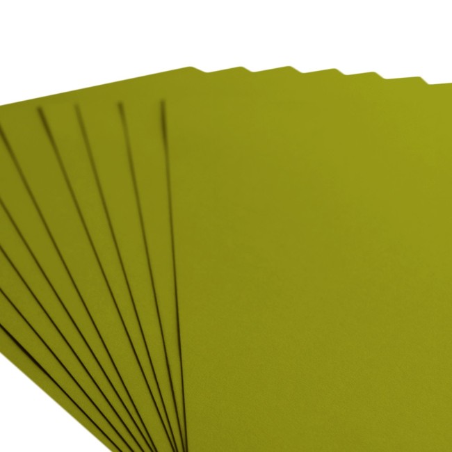 Florence • Cardstock lisse A4 Fern 072 — les 10 feuilles Éventail de feuilles de cardstock lisse Florence A4 Fern 072