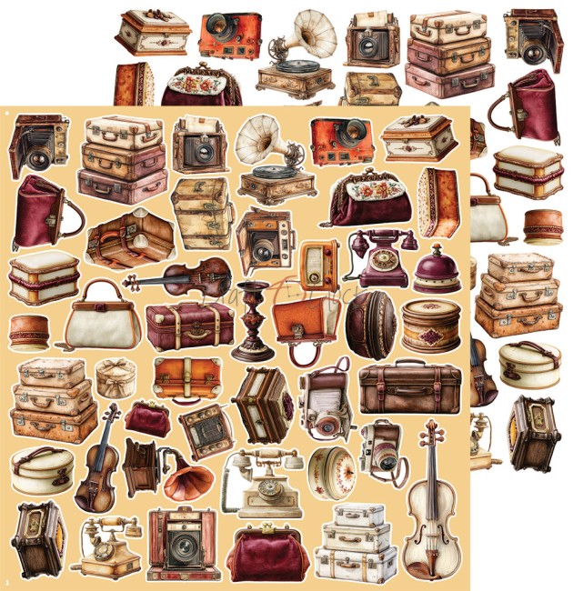Découpes scrapbooking Shades of Nature Prestige Craft o Clock - planche 1