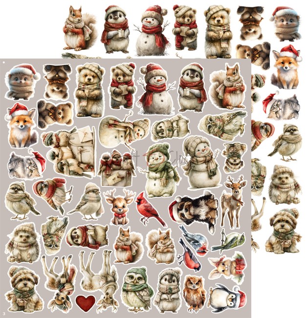 Découpes scrapbooking Spirit of Christmas Mix Craft o Clock - planche 9