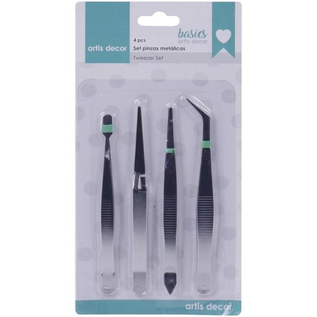 PLATEAU DE 4 PINCES MÉTALLIQUES ARTIS DECOR