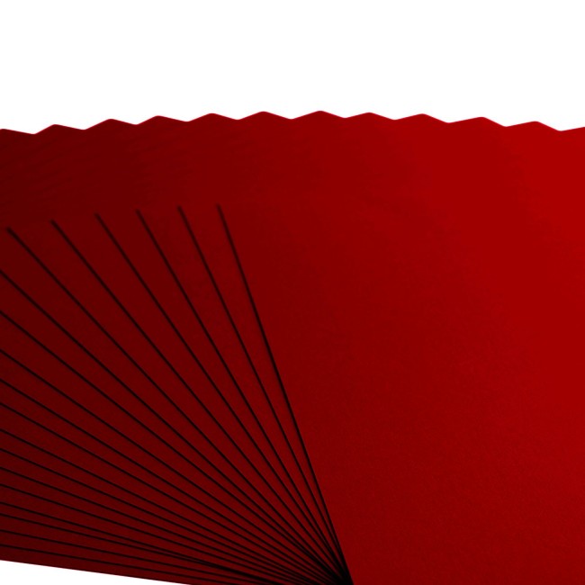 Florence • Cardstock lisse 30x30 Ruby 031 — les 20 feuilles Éventail de feuilles de cardstock lisse Florence 30x30 Ruby 031