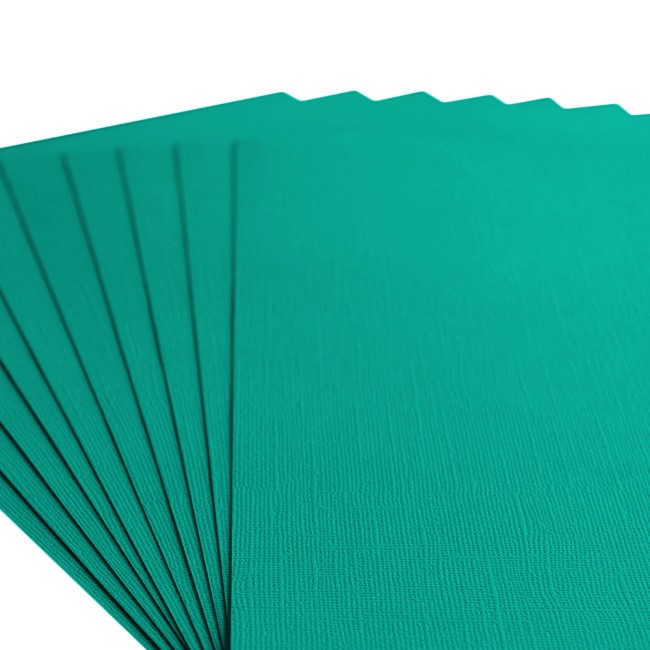 Florence • Cardstock texturé A4 Spa 060 — macro du grain Gros plan sur le grain toilé du cardstock Florence A4 Spa 060
