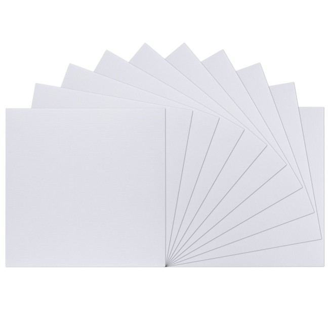 Florence Cardstock Lin texture 30,5x30,5cm Blanc 10 feuilles 2822-097 vue 3